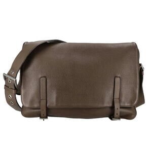 Prada black leather messenger bag Grace Lux